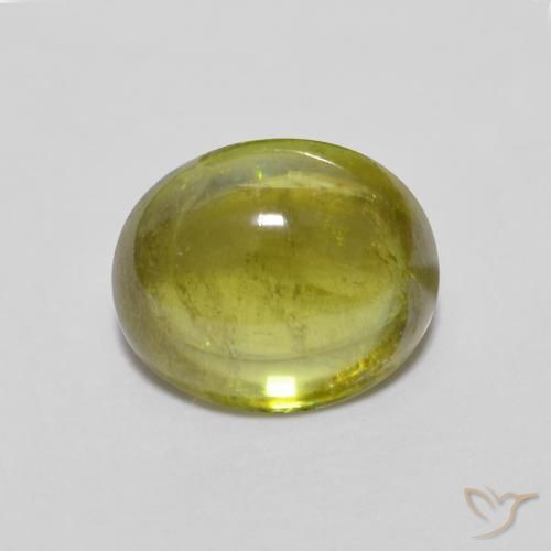 1.17 ct Green Sphene, 6.7 x 5.6 mm Oval Cut From Sri Lanka, Photo A
