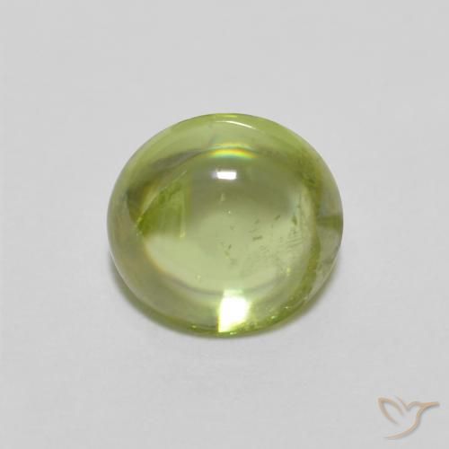 0.99ct Natural Light Lively Green Sphene, Oval, Transparent