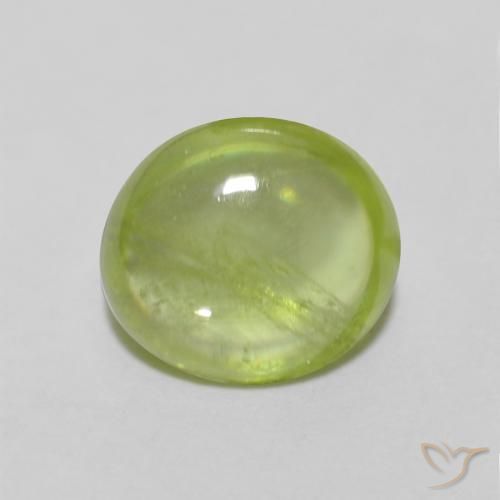 1.16ct Natural Bright Green Sphene, Oval, Transparent