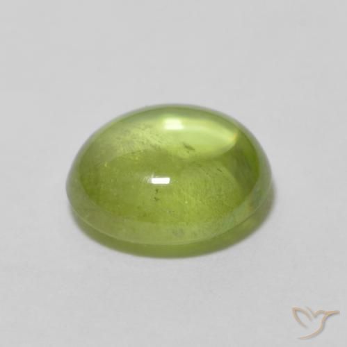 Sphene Gemstone in 6.8 x 6 mm Size for Sale, Sphene Stone in Bright Green Color