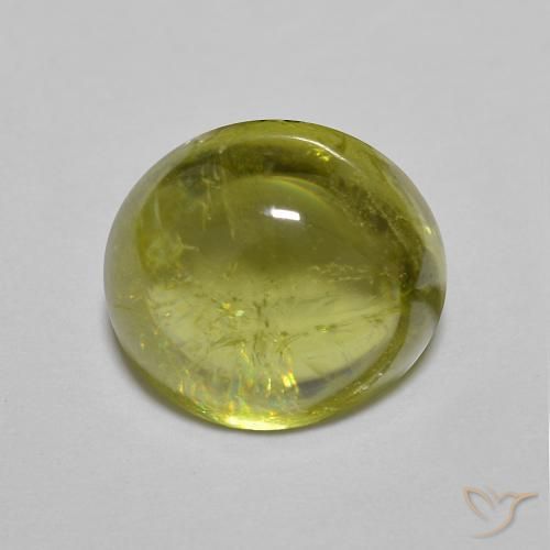 2.65ct Natural Medium Green Sphene, Oval, Transparent