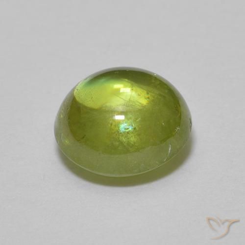 Sphene Gemstone in 6.6 x 6.3 mm Size for Sale, Sphene Stone in Light Green Color