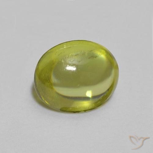 1.01 ct Green Sphene Stone, Natural Sphene in Oval Cabochon Shape for Sale