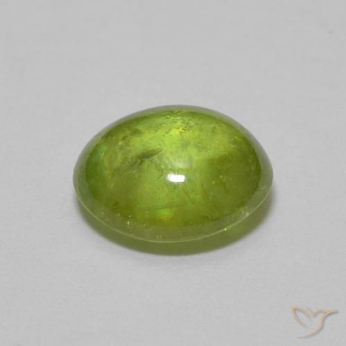Sphene Gemstone in 6.8 x 6.1 mm Size for Sale, Sphene Stone in Olive Green Color