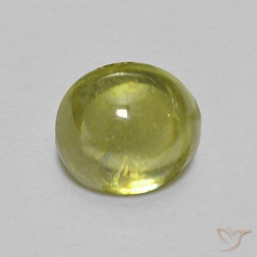 0.83ct Natural Light Green Sphene, Oval, Transparent