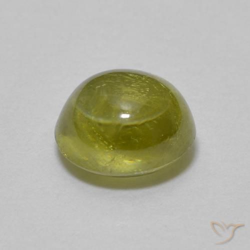 Sphene Gemstone in 5.3 x 4.8 mm Size for Sale, Sphene Stone in Light Green Color