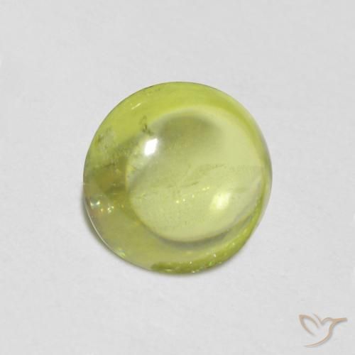 0.94 ct Green Sphene Stone, Natural Sphene in Oval Cabochon Shape for Sale
