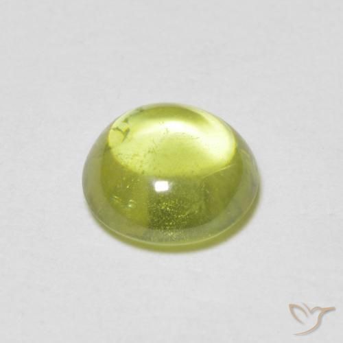 Sphene Gemstone in 6 x 6 mm (calibrated) Size for Sale, Sphene Stone in Bright Green Color