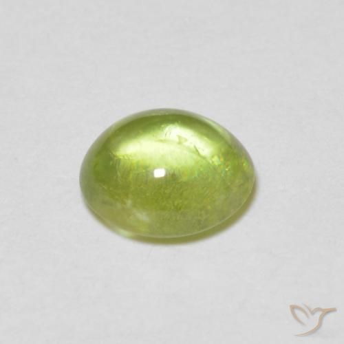 Sphene Gemstone in 6 x 5.1 mm Size for Sale, Sphene Stone in Light Green Color