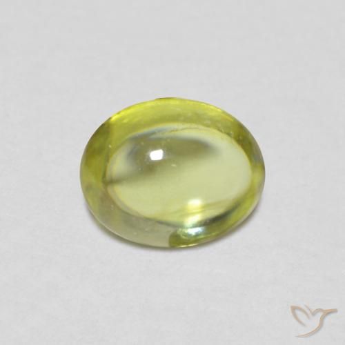 0.75ct Natural Warm Forest Green Sphene, Oval, Transparent