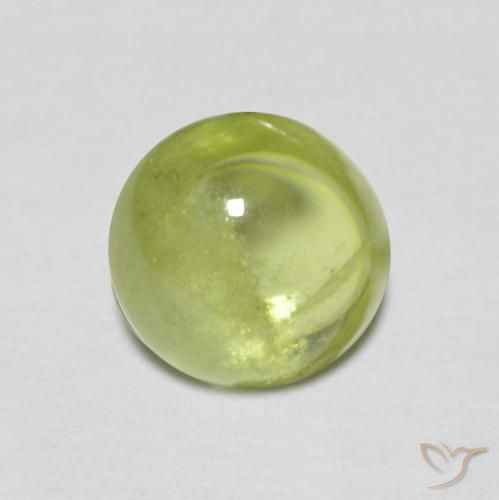 1.29ct Natural Olive Green Sphene, Oval, Transparent