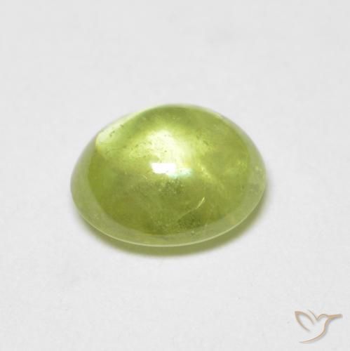 Sphene Gemstone in 6 x 5.1 mm Size for Sale, Sphene Stone in Light Yellow Color