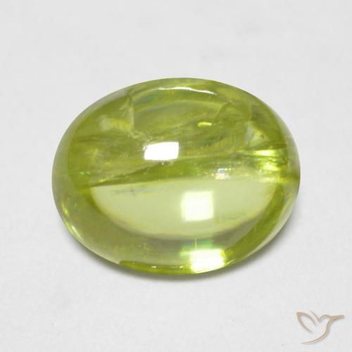 1.34ct Natural Light Yellow Sphene, Oval, Transparent
