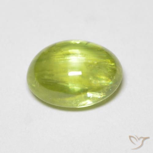 Sphene Gemstone in 7.1 x 5.6 mm Size for Sale, Sphene Stone in Light Yellow Color