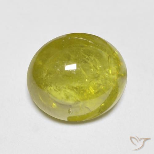 2.89ct Natural Pineapple Yellow Sphene, Oval, Transparent