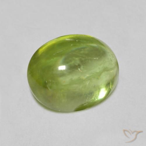 1.47ct Natural Bright Green Sphene, Oval, Transparent