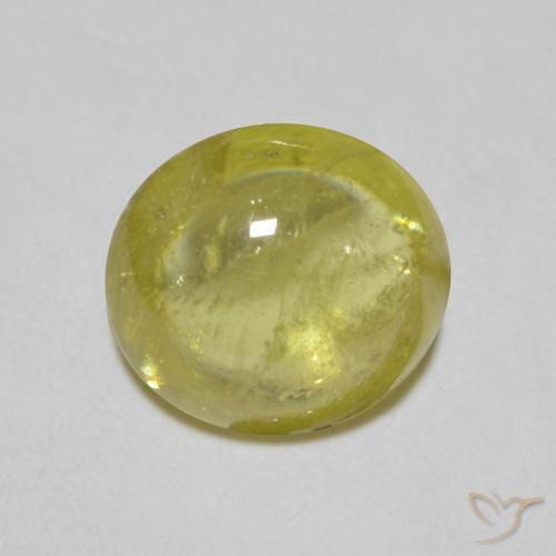 1.25ct Natural Golden Green Brown Sphene, Oval, Transparent