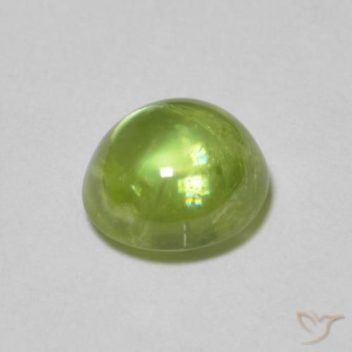 Sphene Gemstone in 6.2 x 5.6 mm Size for Sale, Sphene Stone in Bright Green Color