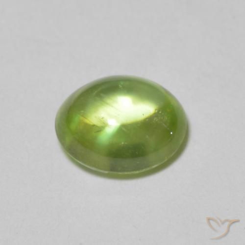 Sphene Gemstone in 6.1 x 5.4 mm Size for Sale, Sphene Stone in Light Lively Green Color