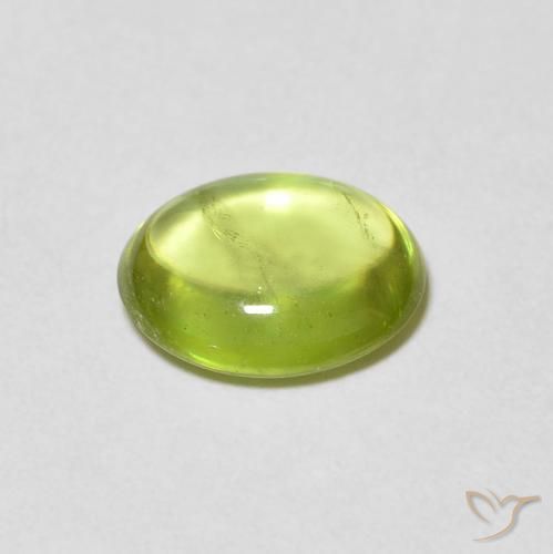 Sphene Gemstone in 7.8 x 6.5 mm Size for Sale, Sphene Stone in Bright Green Color