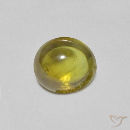 1.13ct Natural Warm Green Sphene, Oval, Transparent
