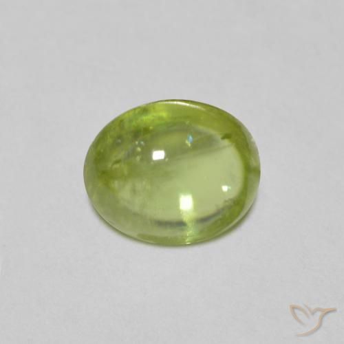 Sphène Ovale en damier des États-Unis 1,16 ct, dimension 5,8 x 5,5mm, pureté Transparent, pierre gemme naturelle Non traité, 1 pièce de sphène de couleur Vert moyen, dureté Mohs de 5 à 5.5, Photo A
