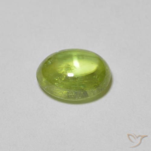 Sphene Gemstone in 5.8 x 5.5 mm Size for Sale, Sphene Stone in Medium Green Color