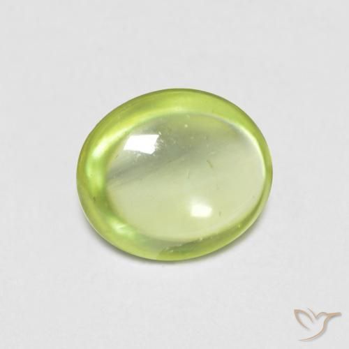 0.63ct Natural Bright Green Sphene, Oval, Transparent