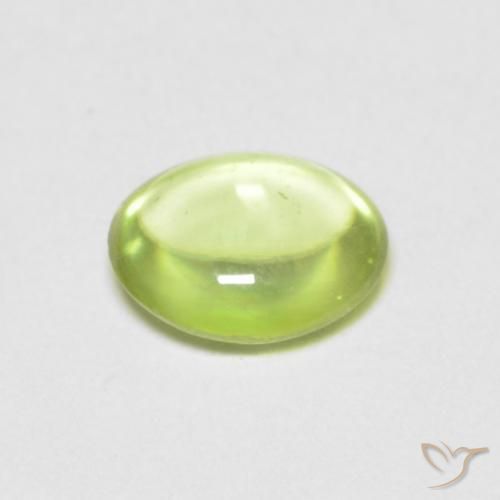 Sphene Gemstone in 6.1 x 5.2 mm Size for Sale, Sphene Stone in Bright Green Color