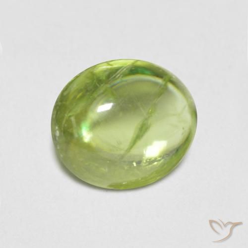1.68ct Natural Bright Green Sphene, Oval, Transparent