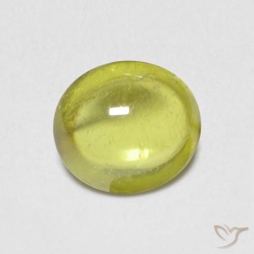 0.82ct Natural Lemon Yellow Sphene, Oval, Transparent