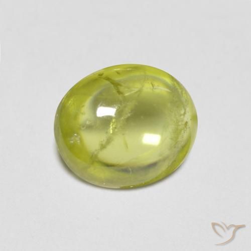 2.76ct Natural Medium Yellow Sphene, Oval, Transparent
