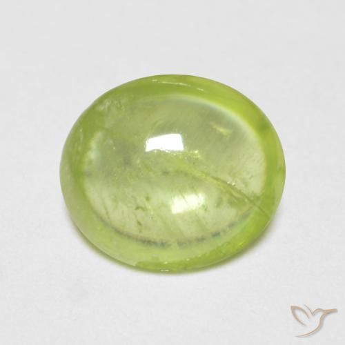 1.42ct Natural Bright Green Sphene, Oval, Transparent