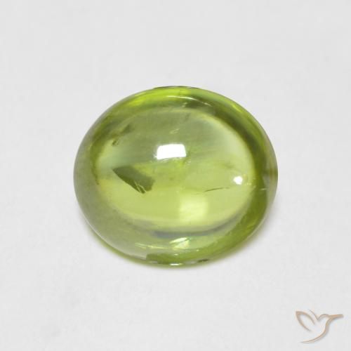 1.34ct Natural Bright Green Sphene, Oval, Transparent