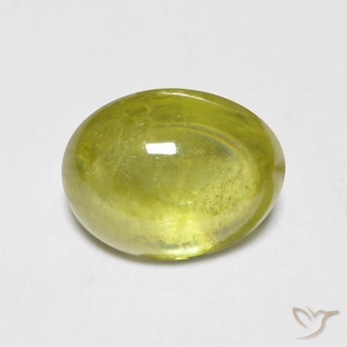 2.64ct Natural Lemon Yellow Sphene, Oval, Transparent