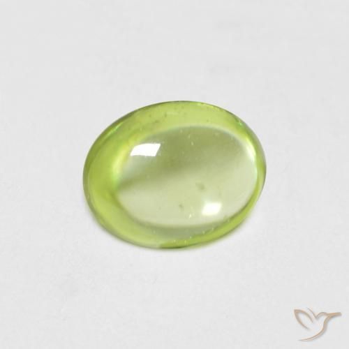 0.57ct Natural Lively Yellowish Green Sphene, Oval, Transparent