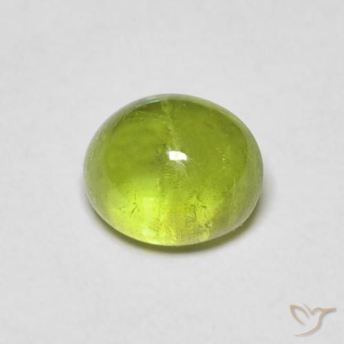 1.09ct Natural Medium Green Sphene, Oval, Transparent