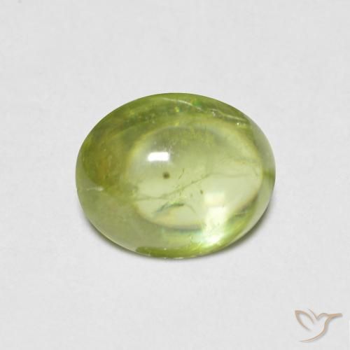 1.12ct Natural Bright Green Sphene, Oval, Transparent