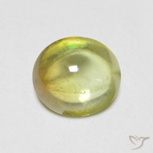 0.88ct Natural Warm Earthy Green Sphene, Oval, Transparent