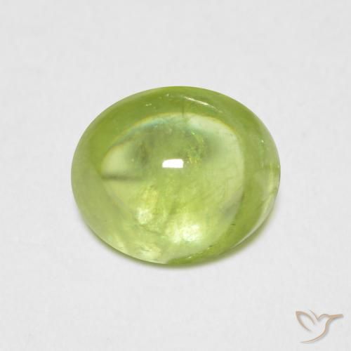 1.33 ct Green Sphene, 6.8 x 5.9 mm Oval Cut From Sri Lanka, Photo A