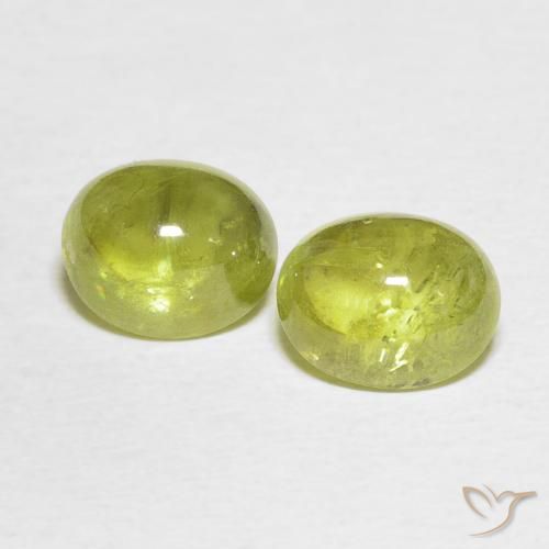 3.61ctw Naturale Giallo medio Sfene, Ovale, Trasparente, Photo A