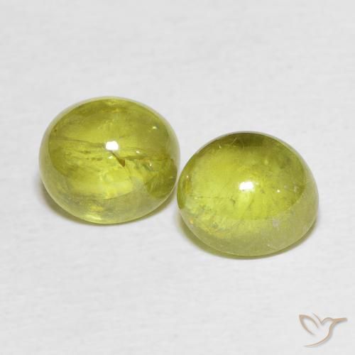 3.78ctw Natural Corn Yellow Sphene, Oval, Transparent