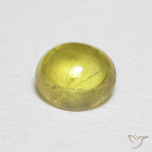 0.81ct Natural Medium Yellow Sphene, Oval, Transparent
