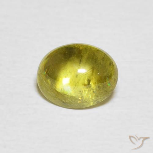 1.28ct Natural Lemon Yellow Sphene, Oval, Transparent