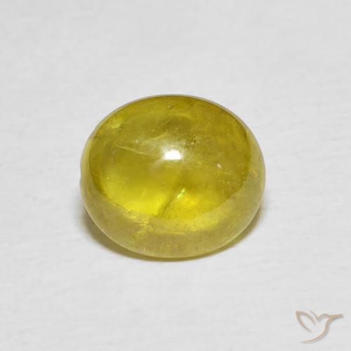 3.21ct Natural Pineapple yellow Sphene, Oval, Transparent