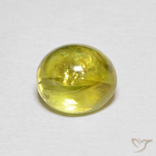 2.25ct Natural Pineapple yellow Sphene, Oval, Transparent