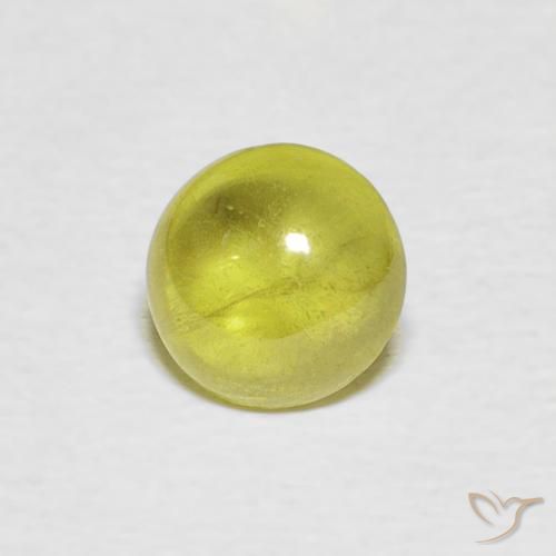 1.15 ct Green Sphene, 6.1 x 6 mm Oval Cut From Sri Lanka, Photo A