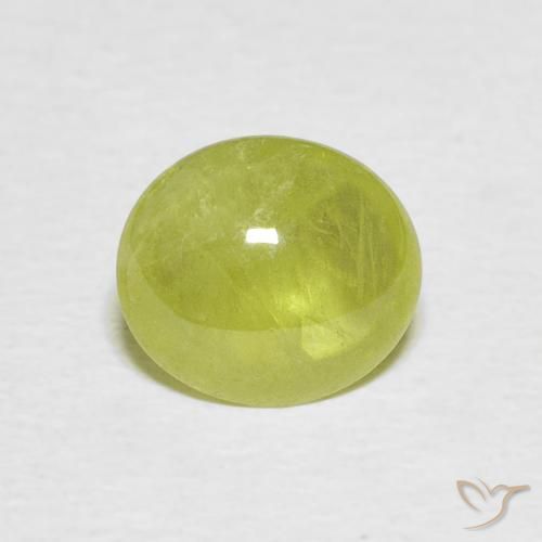 1.93ct Natural Warm Earthy Green Sphene, Oval, Transparent