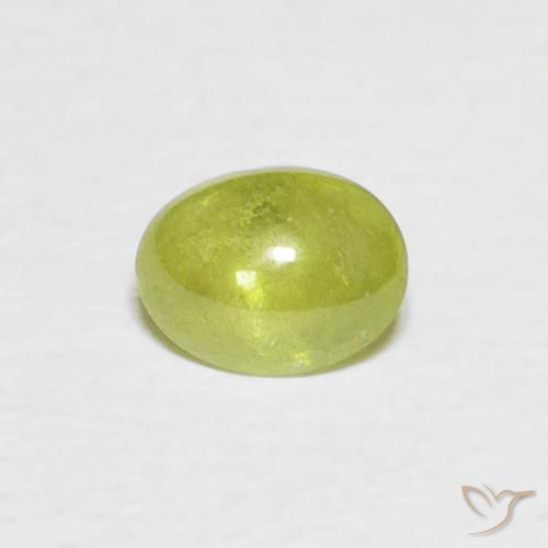 0.83ct Natural Medium Green Sphene, Oval, Transparent