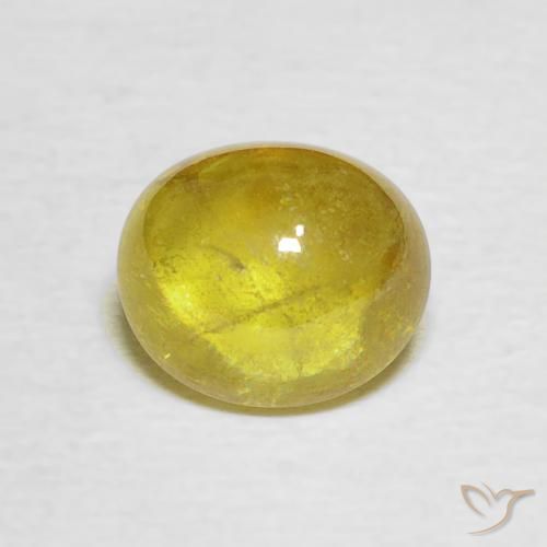 2.17ct Natural Brownish Yellow Sphene, Oval, Transparent